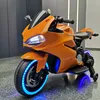 Nuova motocicletta elettrica per bambini con luce per l'educazione precoce dei bambini che guidano su giocattoli a tre ruote Auto elettrica per bambini