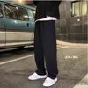 Sweatpants الرجال مستقيم الحريم السراويل الذكور الكورية رجل فضفاض السراويل عارضة الخريف الشارع الشهير CN (الأصل) كامل طول أربعة مواسم 211201