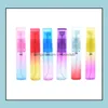 Packing Bottles & Office School Business Industrial Wholesale 500 Pieces/Lot 4Ml Mini Cute Portable Colorf Glass Refillable Per Bottle With