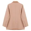 [EAM] Women False Two Big Size Temperament Blazer Lapel Long Sleeve Loose Fit Jacket Fashion Spring Autumn 1DD1014 211122