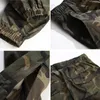 Lomajyi Camo Joggers Mężczyźni Spodnie Cargo Męskie Wojskowe Czarny / Kamuflaż Spodnie Czyste Bawełniane Spodnie Cargo Męskie z kieszeniami BM305 210714