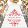 パーソナライズされた花嫁の新郎の名前と日付の結婚式のダンスの床デカール床のシッタのビニールの結婚式のパーティーの装飾センター4496 x 0703