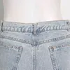 Casual Lose Jeans Für Frauen Hohe Taille Patchwork Tasche Denim Feste Hosen Weibliche Mode Kleidung Frühling 210521