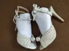 Mode européenne et américaine femmes sandales décontractées d'été perles pantoufles pantoufles confortables chaîne plate strass couverture des orteils de la main 34--42 chaussures de mariage