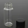 5 ml tomma glasflaskor flaska med svart eller vitt skruvlock Trasparent rörformigt glasrör för vätska Använd reagensflaskor