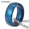 Wysokiej jakości 6mm 8mm Pierścienie węglikbiiowe dla mężczyzn Kobiety Top Gold / Rose Gold / Black / Blue Plated and Regular Grawerowanie Band 211217