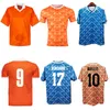 1990 1988 HOLLAND retro fotbollströja 88 89 Gullit VAN BASTEN Rijkaard Koeman vintage klassisk hemma borta Fotbollströja