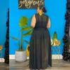 Plus Size Damen Kleidung Sommer Geburtstag Lange Kleider Party Transparent Durchsichtiges Netzkleid Sexy Maxirock