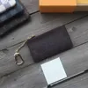 Coin Purse Black flowers Wallet Classic Man Women KEY Pouch Chain bag With Dust Bags and Box267G