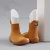 İlk Walkers Moda Karikatür Çorap Ayakkabı Doğan Bebek Erkek Kız Örgü Çizmeler Bebek Yumuşak Alt Tabela Saçlar Llip Kat Çorap Terlik