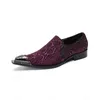 Sapatos Mens Luxo Handmade Apointed Toe Vestido Sapatos Para Homens Bling Formal Party e Wedding Oxford Shoes