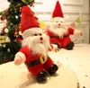 Peluche di Natale Bambole di Babbo Natale Cuscini ripieni Bambola per finestra Bambini Giocattoli regalo per bambini Bomboniera di Natale Decorazione del divano di casa