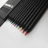 12 Pcs Crayon Emballage 12 Couleurs Différentes Crayons De Couleur Kawaii École Noir Crayons En Bois Livraison Rapide