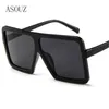 Asouz 2019 Fashion Square Dames Classic Retro Merk Design Herenbril UV400 Groot Frame Driving Sunglasses