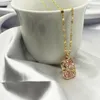 Collier de fleurs en titane et zircone, breloque scintillante en or CZ, en acier inoxydable, pendentif de bijoux pour femmes et filles, ras de cou, 2021