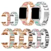 Bracciale con borchie di diamanti Cinturino in metallo di lusso per cinturino Apple Watch 45mm 41mm 38mm 40mm 42mm 44mm Cinturino da donna per iWatch Series 7 6 5 4 3 Braccialetti