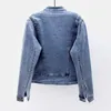 Autumn Fashion Butterfly Brodery Denim Jacket Women Outwear Chaquetas Mujer Stand Collar Slim Short Jeans Jackets Coat Female 211025