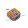 20 stks / partij Draadconnectoren Verlichtingsaccessoires 222-413 415 Docking Kabel Conectors Snelle Universele bedrading Compacte geleiders Push-in Terminal Block LED SPL-2 3