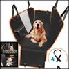 Ers Supplies Home Gardendog Seat Er Impermeable Transporte de mascotas Portador de perros Protector de asiento trasero de coche Estera Hamaca para perros pequeños y grandes Drop Deli