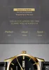 Relojes de los hombres de Brigada Reloj de oro clásico de la marca suiza para hombres con calendario de fecha, negocio casual de cuarzo soldado impermeable