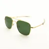 American Army Military Pilot AO Sun Glasses Glass Lens Men Woman Brand Designer Driving Sunglasses Male OP55 OP57 high quality2218208