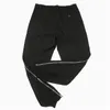 Pantaloni da abito con cerniera laterale nera Pantaloni da uomo in twill jogger a quattro tasche Styling 2021 Streetwear