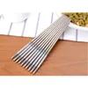 1000Pair aço inoxidável chopsticks comprimento branco chinês tradicional flores padrão de mesa de mesa