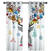 Modern Blackout Curtain Printing animal Room Drapes Custom Fashion Window Curtains