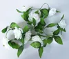 Decorative Flowers & Wreaths 10 Pcs /bag 230 Cm Rose Rattan Wedding Decoration Vine Artificial Simulation