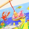 Magnetisches Angelspiel aus Holz, 3D-Puzzle, lustiges interaktives Puzzle-Spielzeug für Babys