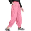 Pantolon Büyük Kız Spor Pantolon Katı Renk Kızın Çocuk İlkbahar Sonbahar Çocuklar Casual Stil Giyim 6 8 10 12 14