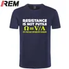 La resistencia no es inútil camiseta nerd electricista ciencia divertido regalo cumpleaños hombres camiseta hombres ropa más tamaño llegada 210324