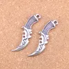 17 stks antiek zilver brons plated dolk charms hanger diy ketting armband Bangle bevindingen 50 * 12mm