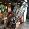 Livre DHL Starbucks 24oz / 710ml Plástico Tumbler Reusável Beber Limpar Baixo Cup Bottom Cup Pill Roupa Urso de Palha Duplo Caneca Barda 30pcs