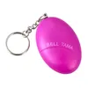 120dB äggform Självförsvarslarm Keychain Girl Women Protect Alert Personliga säkerhetslarmsystem