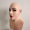 Collezione di bellezza in silicone per crossdresser Maschera realistica per testa intera da uomo a donna Drag Queen Ognissanti F008