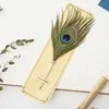 Stylo à bille plume papeterie plumes de paon forme stylos pour individualité étudiant cadeau d'anniversaire de noël 11 pouces