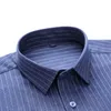 Höstens skjorta Mode Märke Striped Långärmad Borstat Plaid Solid Business Formal Wear Casual Icke-strykning Male Blus 210609