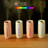 Fashion Air humidifier eliminate static electricity clean air Care for skin Nano spray technology 7 color lights car office 210724