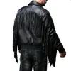 Veste en Faux cuir véritable pour hommes, veste en vraie vache, chèvre, bombardier Moto Biker, vêtements de spectacle classiques en peau de vache, printemps