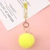 Fashion Credit Card Puller Pompom keychains Acrylic Debit Bank C ard Grabber Long Nail ATM Keychain Cards Clip Nails Key Rings