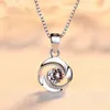 Wholale Jewellery Making Suppli Jewelry White Gold Rhodium Plated Charm Pendant 925 Sterling Sier Necklace