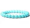 8MM Fashion Beaded Strands Natural Stone Healing Crystal Stretch Beads Bracelet Women Men Handmade Precious Gemstone Round Bracelets Jewelry 30 colors