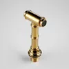 Massief Messing Keukengootsteen Mixer Tap Gold Bridge Kitchen Kraan met Side Spray Spuit en Metalen Hendel Handvat Sidepray 210719