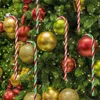 6 PCS/Set Christmas Tree Hanging Ornaments Plastic Candy Cane New Year Xmas Holiday Party Decoration Favors XBJK2108