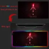 Red Dragon MSI RGB Gaming Grande Mouse Pad Gamer LED Computador Mousepad Grande Com Backlight Tapete Tapete Tapete De Mesa