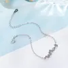 Chereda 925 Silver Charm Star Crystal BraceletBangle verstelbare vrouwelijke kettingbunge voor vrouwen meisje Valentijnsdag cadeau