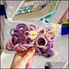 Hair Rubber Bands Jewelry S2081 Woman Girls Fashion Nylon Hairring Hairband Colorf Sle Rope 50Pcs/Pack Drop Delivery 2021 8Xmen