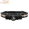Zoomable LED Headlamp Latarka Lampa USB Rechargeable Reflektor Przenośny Wodoodporny Kemping Polowanie Light 18650