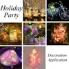 Starry Fairy Lights Copper Wire Mini LED Strings Light 3 Speed Modes Twinkle Firefly Lamp Party Christmas Table Bottle Flower Decor